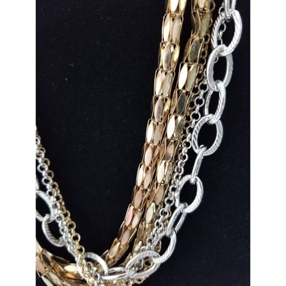 Twelve inch multichain necklace with a three inch extension n305* - Picture 2 of 6